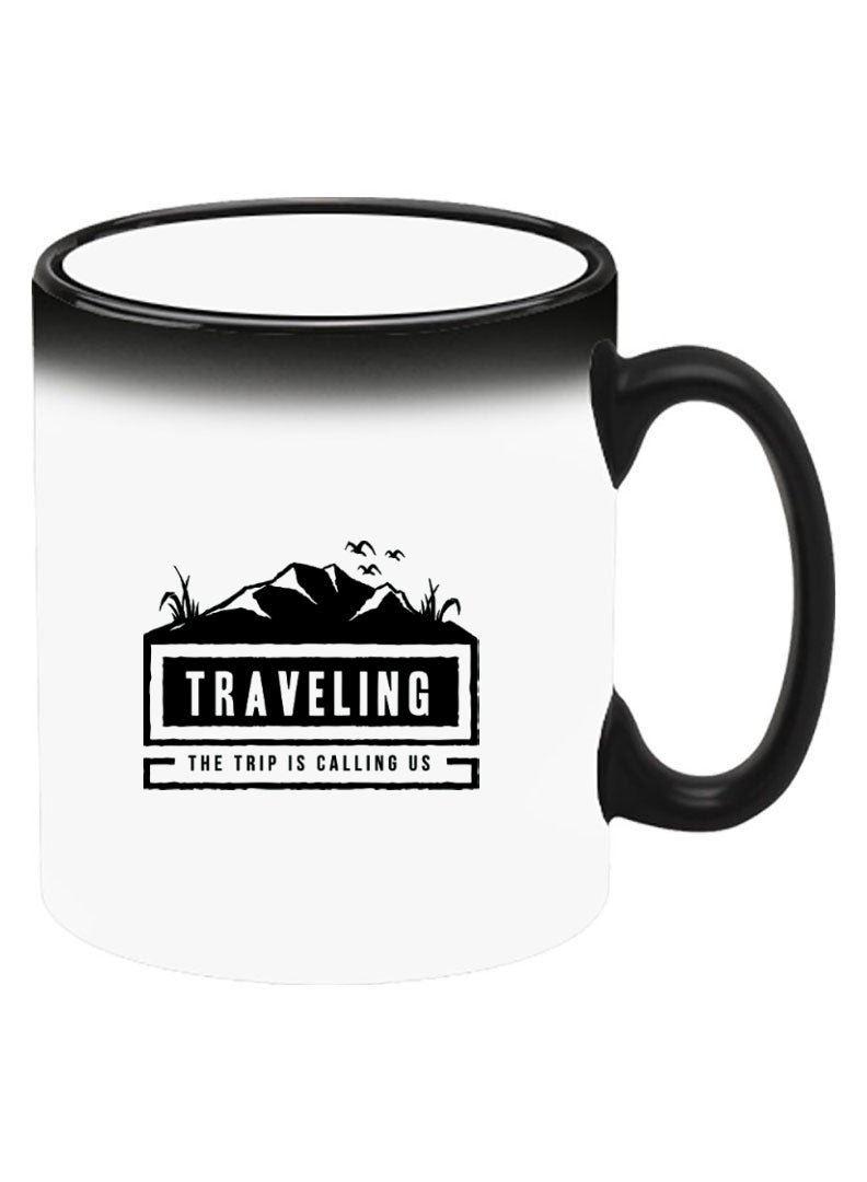 Theodor Color Changing Heat Sensitive Ceramic Mug, Image Revealed When HOT Liquid is Added! Travelling - Image 2