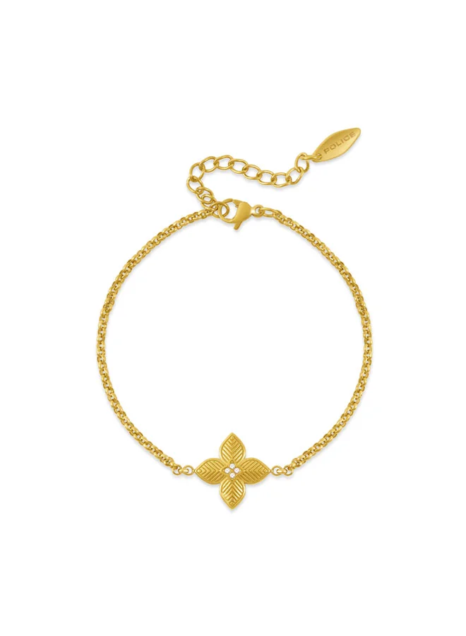 Sericea Gold Floral Charm Bracelet for Women