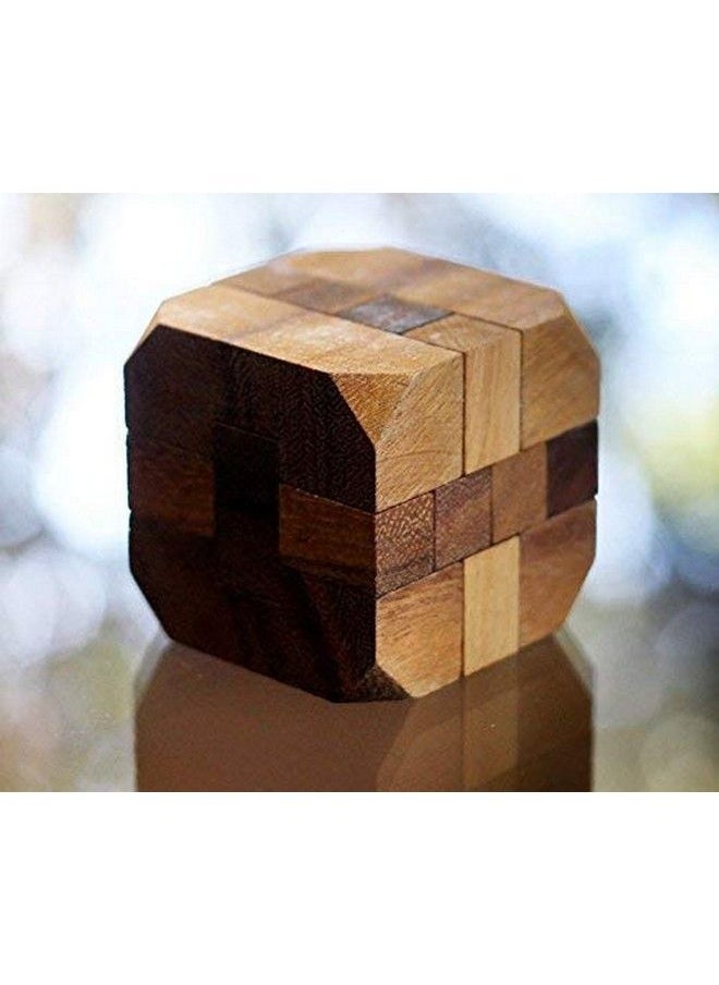 Generic - Hidden Passage: 3D Wooden Brain Teaser Puzzle By Siammandalay With Sm Gift Box Stem Skill Builder Interlocking Game. Educational Problem Solving Game For Adults. Handmade Desk Accent For Offices - Image 1