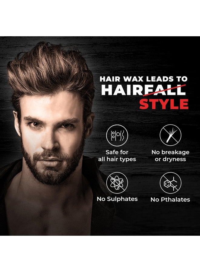 Beardo Stronghold Hair Wax, 50gm (Pack of 2) | Crystal Hair Wax | Hair Wax Men | Styling Wax | Glossy Finish | Shine | Strong Hold, Restylable Anytime, Easy Wash Off Hair Wax - Image 4