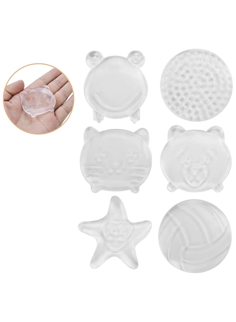 Y&D SYOSI Door Stopper Wall Protector, Transparent Bumper, Knob Guard Silicon, Self Adhesive Prevent Damage to Wall, Clear, 12 Pcs  - Image 1