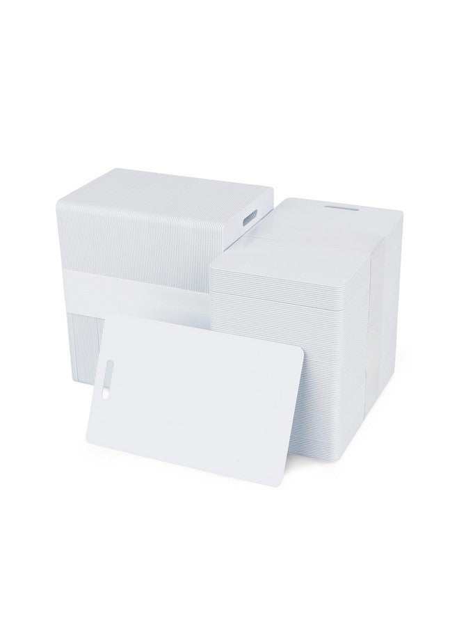 easyIDea Pack Of 500 White Cr80 Pvc Cards With Slot Punch On Short Side | 30 Mil By Easyidea - Image 1