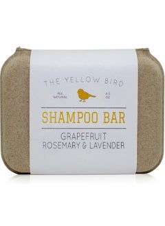 The Yellow Bird The Yellow Bird Solid Bar Shampoo Soap. Grapefruit, Rosemary, and Lavender. Mild Natural and Organic Ingredients. Sulfate Free. Gentle Scalp + Hair Care  - Image 1