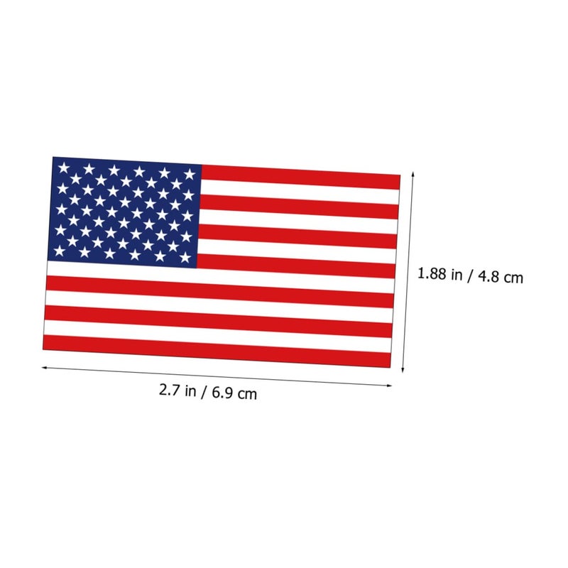 Independence Day Face Tattoos Sticker Set 10pcs Waterproof Patriotic American Flag Temporary Body Decals for Women Usa Party Favors Style - Image 2
