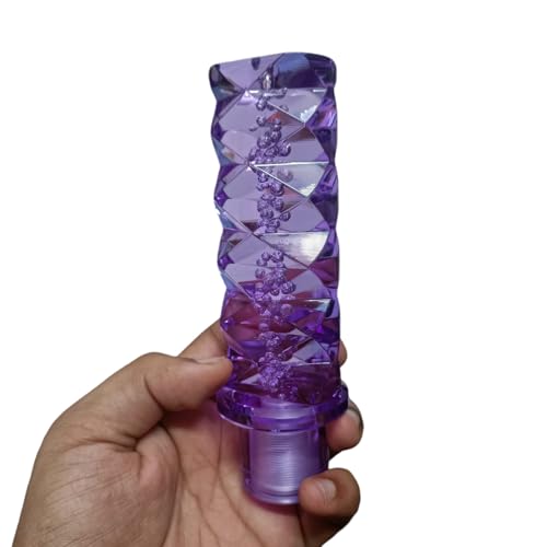 YOURKARTS.COM Crystal Katana Design Car Gear Knob (Purple, 20CM) – Samurai Sword Inspired Manual Shifter | Drift Style Gear Stick | car Accessories 2025 for JDM & Racing Lovers - Image 4
