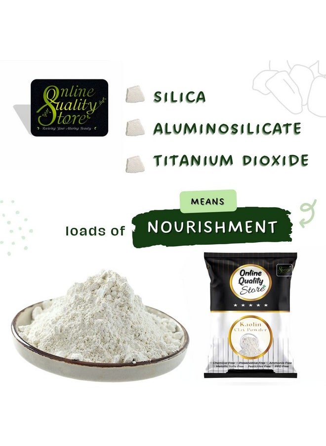 Online Quality Store Natural Kaolin Clay Powder |China Clay - For Acne, Blackheads |Face Masks |Kaolin Clay Powder For Face Organic |Kaolin Powder For Skin |China Clay Powder |Face Care Products,100G  - Image 4