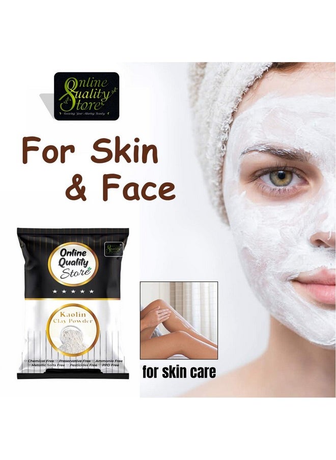 Online Quality Store Natural Kaolin Clay Powder |China Clay - For Acne, Blackheads |Face Masks |Kaolin Clay Powder For Face Organic |Kaolin Powder For Skin |China Clay Powder |Face Care Products,100G  - Image 3