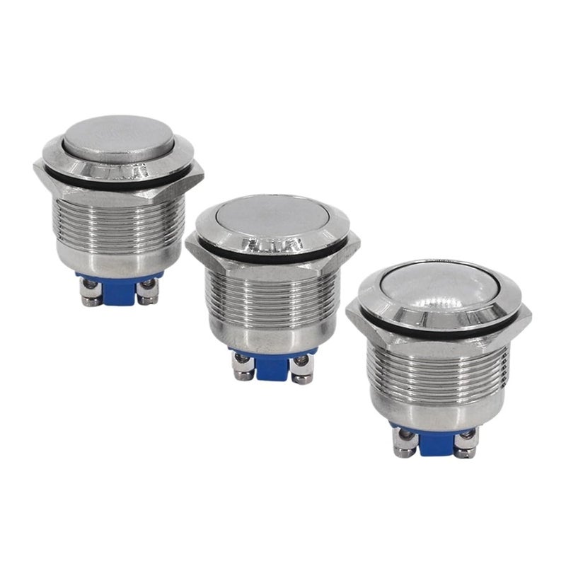 10 مم زر معدني كروي ذاتي الإعادة مفتاح من الفولاذ المقاوم للصدأ أقدام لحام مقاومة للماء - Image 4