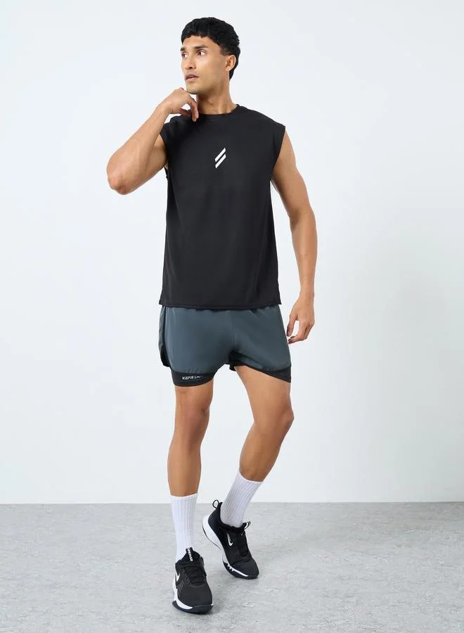 Styli Styli Men Running 2in1 Shorts with Drawstring