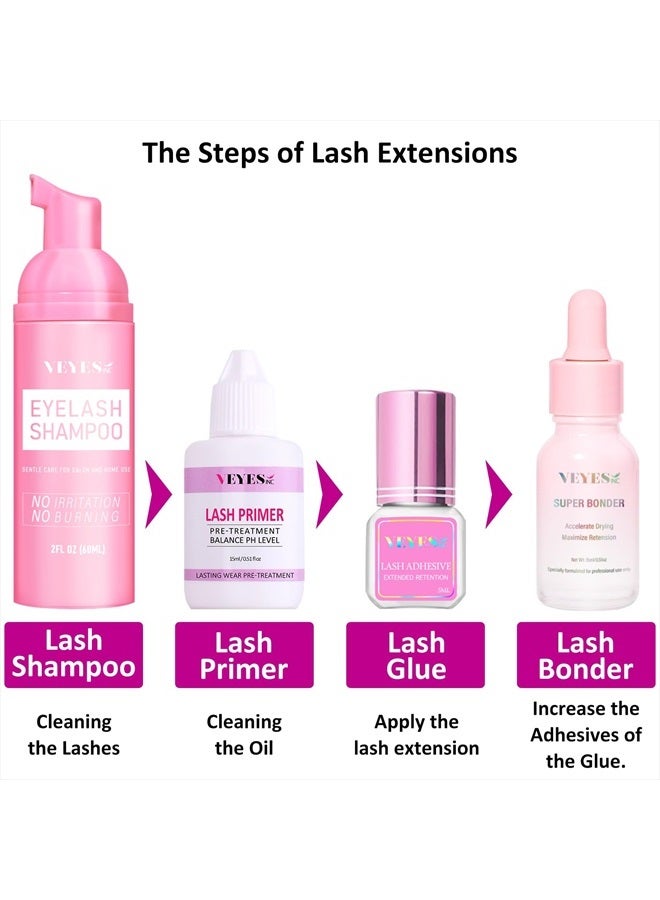 VEYES INC Lash Primer for Eyelash Extensions 15ml Professional Use Only Easy to Removes Proteins and Oils Increase Adhesive Bonding Power - Image 5