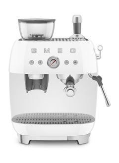 50s Retro Style Coffee Machine with Built-in Grinder, Manual Espresso Maker, 4L Water Tank, Gloss Finish - pzsku/Z11B860D69BD295C59100Z/45/_/1735024394/fb4e7805-de0a-41f8-9bfd-394c67881c58