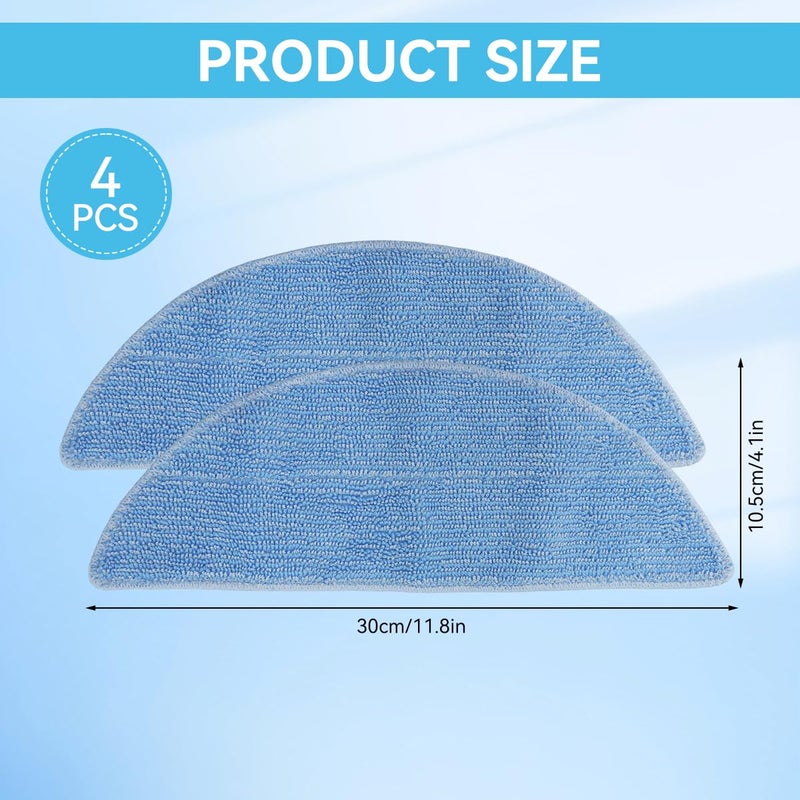 Verilux Replacement Mop Pads for Ecovacs Deebot Y1 pro Vacuum Cleaner Microfiber Mop Pads Water Abserbent Scrubbing Pads Cleaning Pads Universal Replacement Mop Pads - Image 3