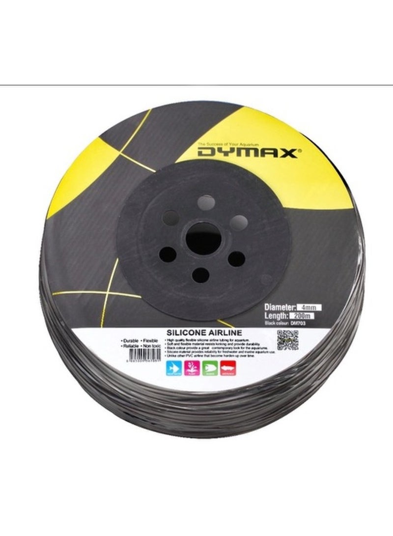 DYMAX SILICONE AIRLINE TUBING 4mm dia. 200M ROLL