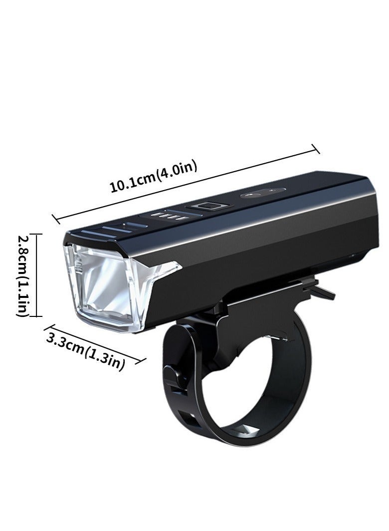 مصباح دراجة، وضع ليلي بحسّاس تلقائي، شاشة رقمية للبطارية، مقاوم للماء IPX5، شحن سريع USB-C، مع 4 أوضاع LED فائقة السطوع لسلامة ركوب الطرق والجبال والليل - Image 1