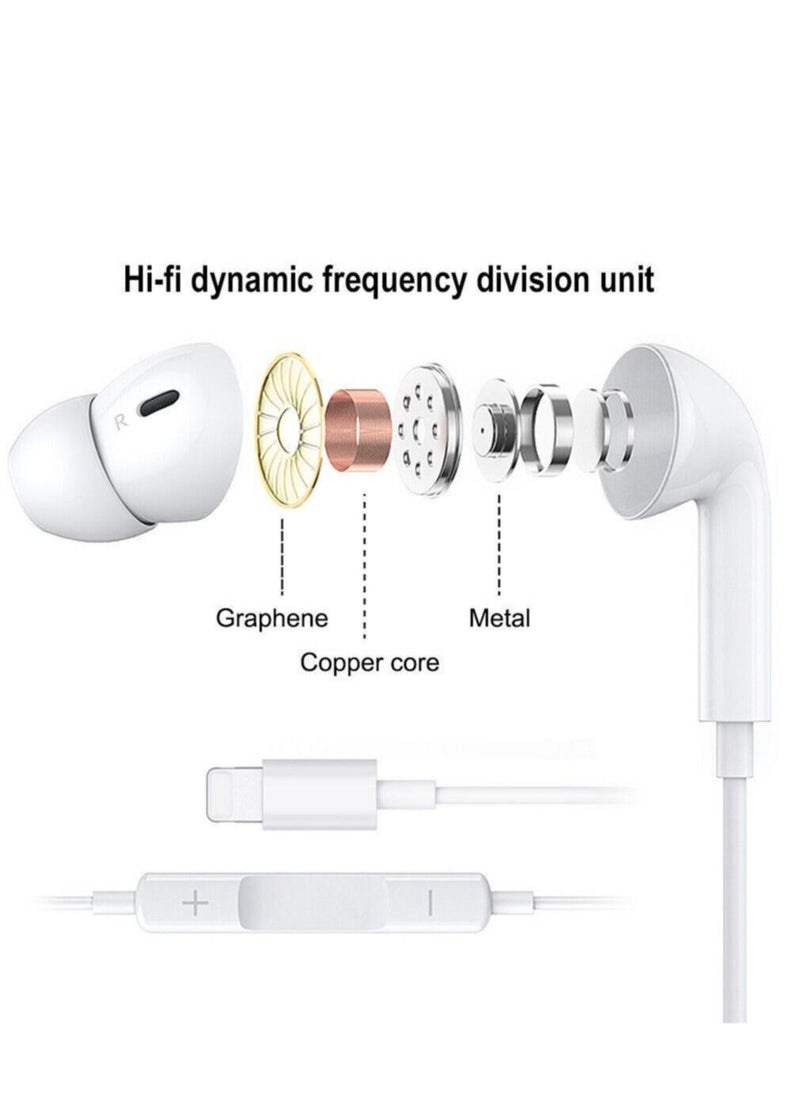 ELTRAZONE Apple Earbuds iPhone Headphones, Earphones with Lightning Wired Noise Isolating [Apple MFi Certified] Built-in Microphone & Volume Control Compatible with iPhone 12/11/XR/XS/X/7/7 Plus/8/8Plus  - Image 5
