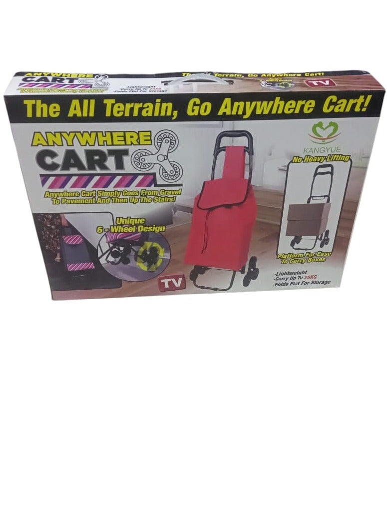 Murano foldable shopping cart with 6 wheels  - Image 1