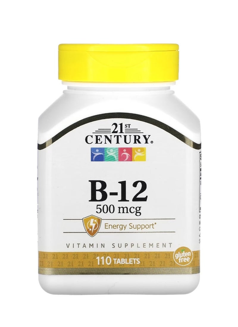 21st CENTURY B-12 500 mcg 110 Tablets  - Image 1