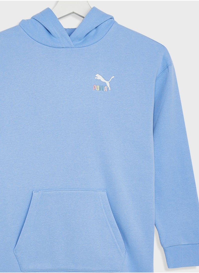 PUMA - Kids Classics Sweater Wthr Hoodie Fl - Image 1