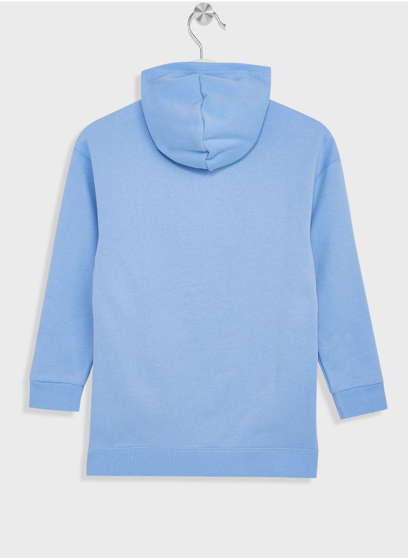 PUMA - Kids Classics Sweater Wthr Hoodie Fl - Image 1