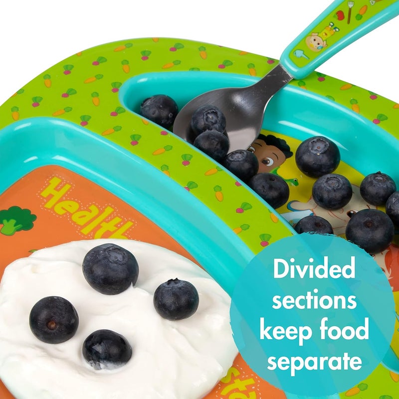 the FIRST years CoComelon 4-Piece Toddler Mealtime Feeding Set - Image 3