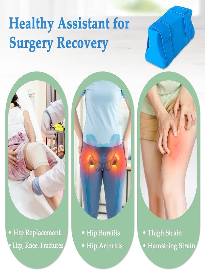KAVIL Hip Abduction Pillow Hip Replacement Pillows After Surgery Recovery Supplies Knee Replacement Foam Wedge with Strap Bursitis Pillow Between The Legs Abductor Cushion for Sleeping Pain Relief - Image 4