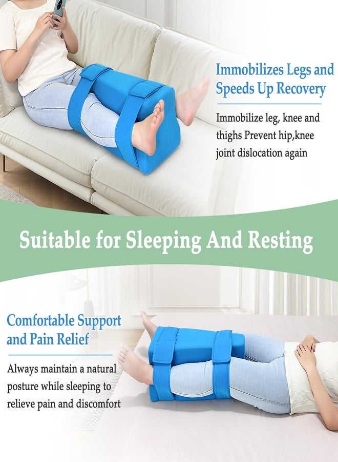KAVIL Hip Abduction Pillow Hip Replacement Pillows After Surgery Recovery Supplies Knee Replacement Foam Wedge with Strap Bursitis Pillow Between The Legs Abductor Cushion for Sleeping Pain Relief - Image 2