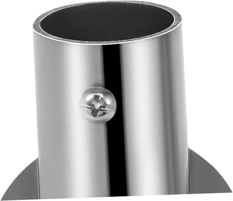 Generic Shower Rod Holder Stainless Steel Flange Support Bracket for Towel Rods Space-saving Design for Bathroom and Closet Use - Image 3