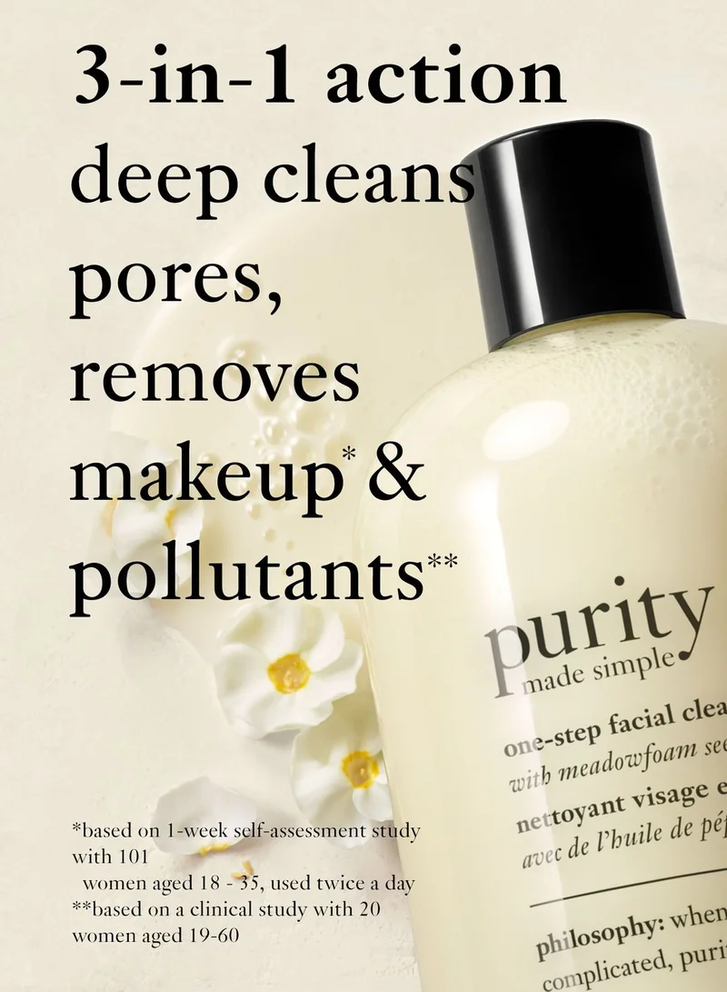 PHILOSOPHY Purity Made Simple One-Step Facial Cleanser With Meadowfoam Seed Oil, 472Ml