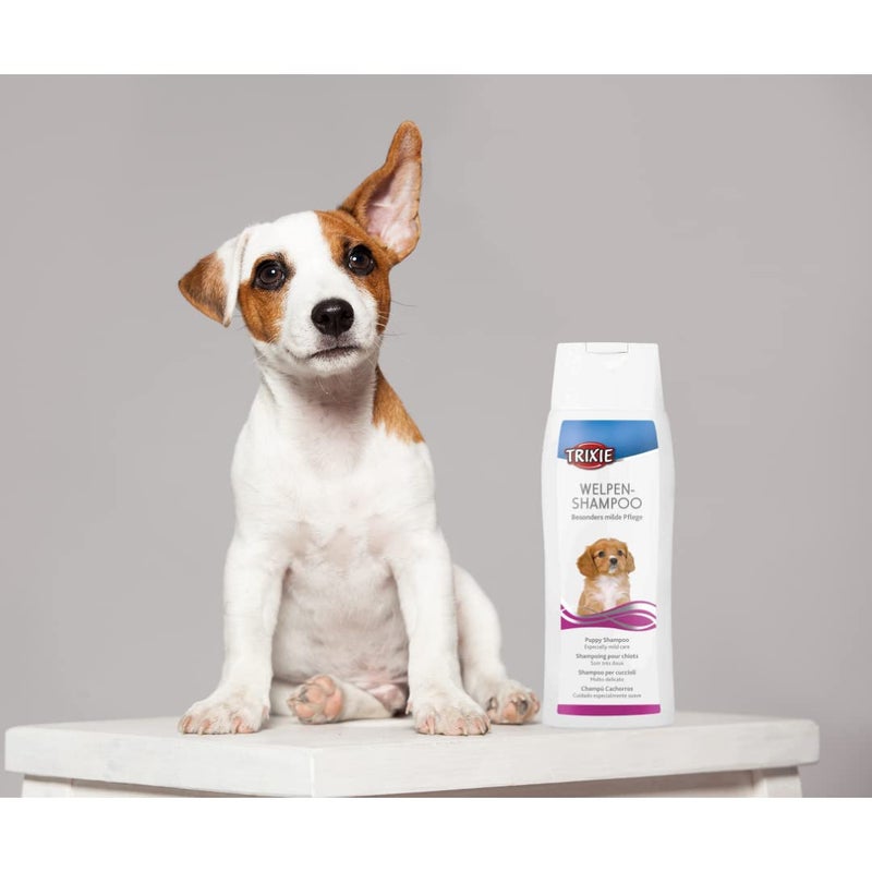 Trixie Mild Puppy Shampoo for Dogs - Gentle Formula for Healthy Skin & Shiny Coat, Fresh Scent, Safe for All Breeds, Suitable for Puppies, 250 ml - Image 4