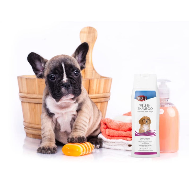 Trixie Mild Puppy Shampoo for Dogs - Gentle Formula for Healthy Skin & Shiny Coat, Fresh Scent, Safe for All Breeds, Suitable for Puppies, 250 ml - Image 2