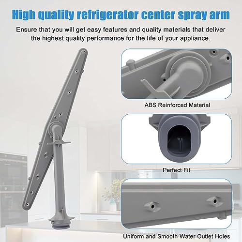 FBULWSEC 5304506740 (AP6036364) Dishwasher Spray Arm,Center Wash Arm Assembly compatible with Frigidaire, Ikea Dishwasher Replaces 5304498136, 4455105, PS11770527 - Image 4