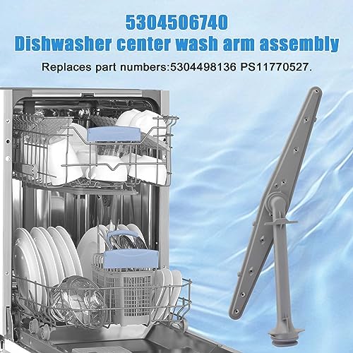 FBULWSEC 5304506740 (AP6036364) Dishwasher Spray Arm,Center Wash Arm Assembly compatible with Frigidaire, Ikea Dishwasher Replaces 5304498136, 4455105, PS11770527 - Image 5