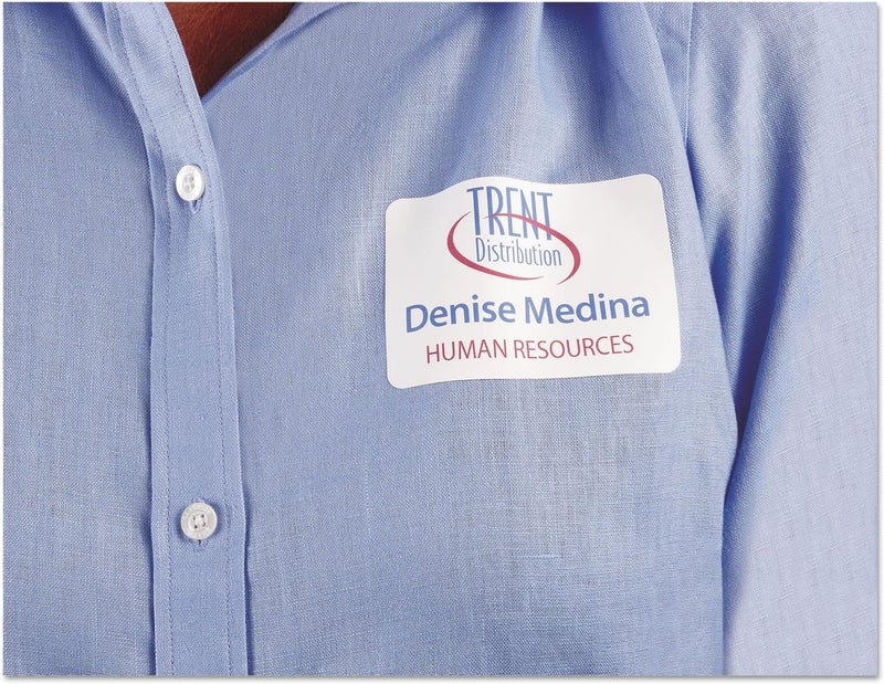 AVERY White Adhesive Name Badges - 5395 - Image 4