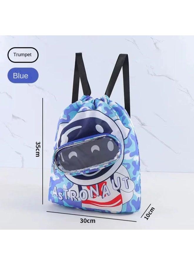 Children's Swimming Storage Bag Dry And Wet Separation Toiletry Bag Beach Storage Drawstring Travel Simple Storage Backpack - Image 1
