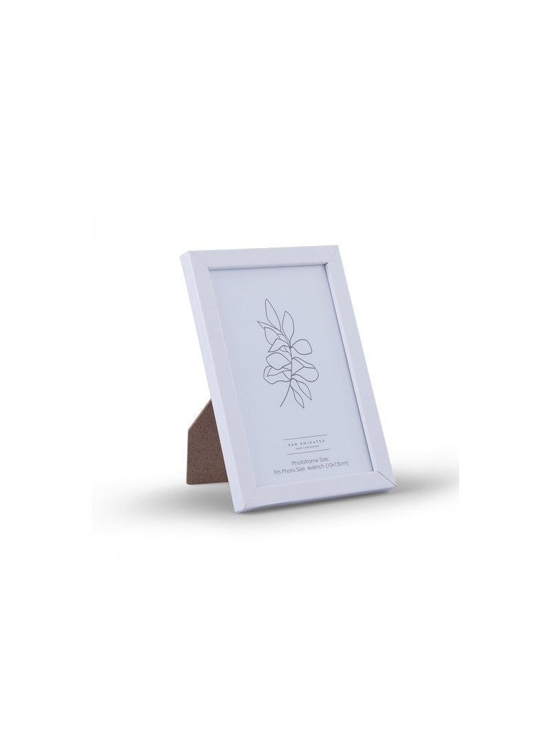 Pan Home إطار صورة هانسيل مقاس 15 × 10 سم باللون الأبيض - Image 1