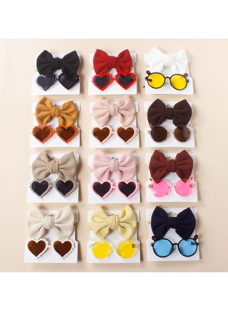 D'Daniela Layla Glasses and Bow Barrette Ponytail Set For Babies and Girls - Image 5