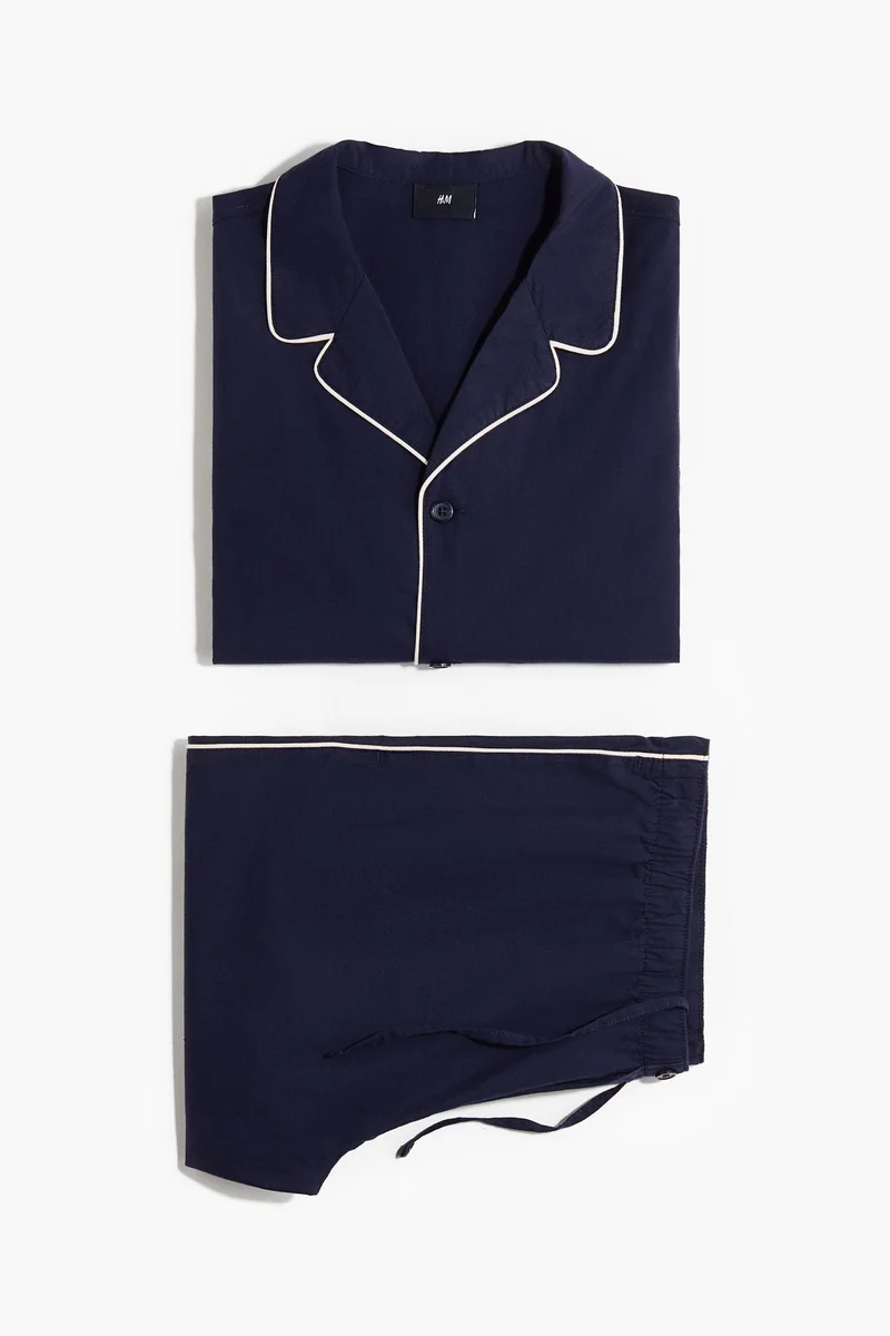 H&M  Cotton pyjama shirt and bottoms for Men | Best Price UAE