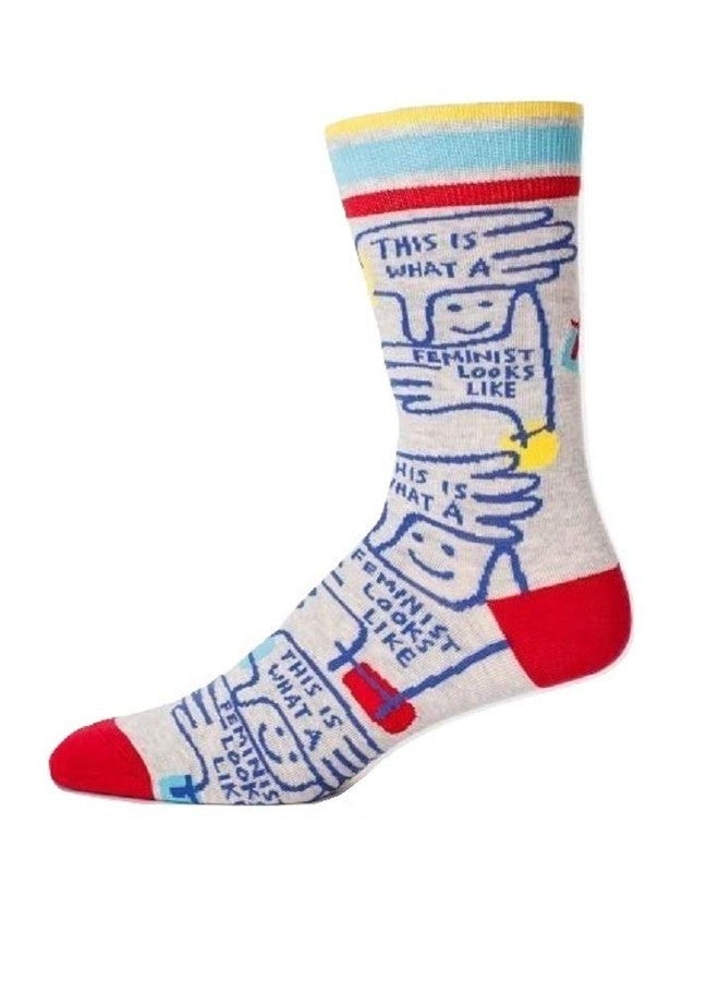 Blue Q This Is What A Feminist Looks Like WO's-Crew Socks - Image 3