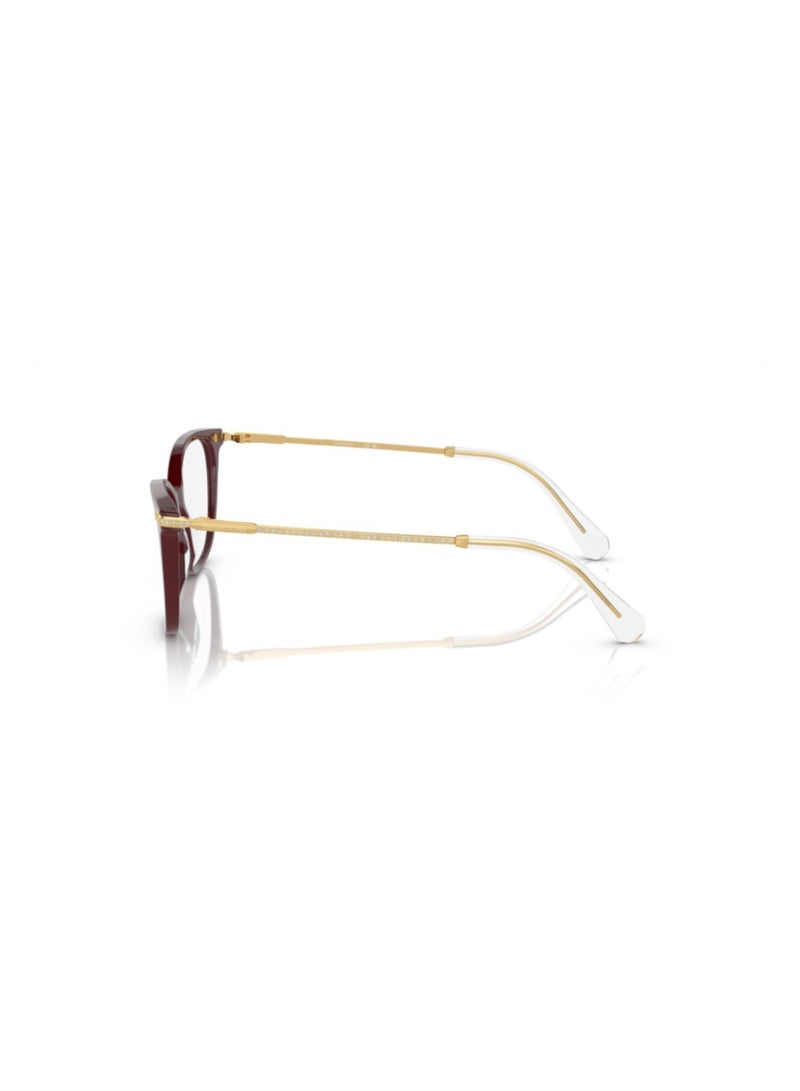 SWAROVSKI Swarovski Woman Square  Eyeglasses- Sk 2010 - Lense Size:52Mm - Burgundy - Image 2