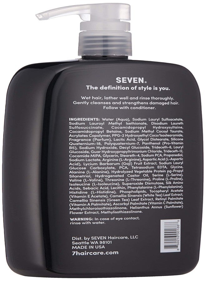 SEVEN Haircare KENTE BOND Shampoo for Split Ends + Damaged Hair, Sulfate Free, Cruelty Free with Green Tea, Guar & Pro Vitamin B5 for Men & Women, Made in USA, 32 oz. - Image 2