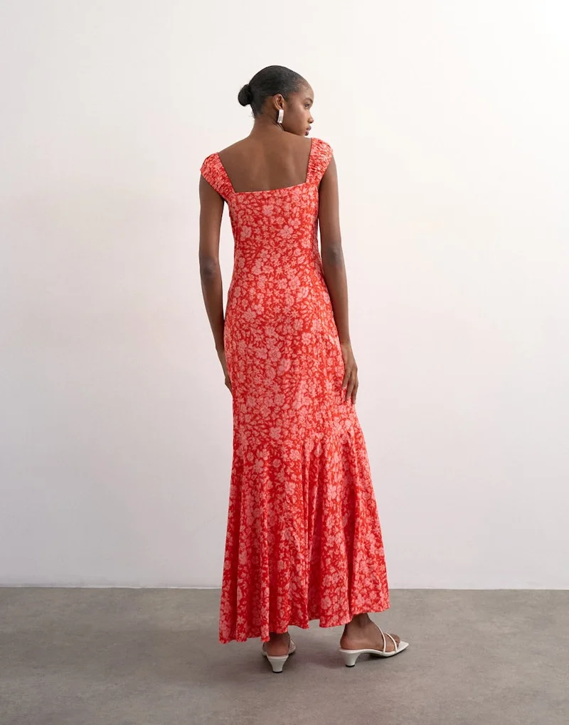 توب شوب Casual Sleeveless Maxi Woven Dress