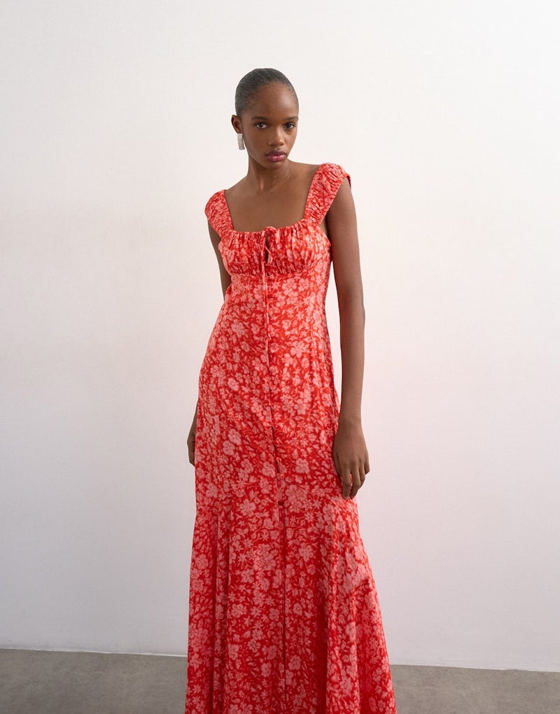 TOPSHOP Casual Sleeveless Maxi Woven Dress - Image 4