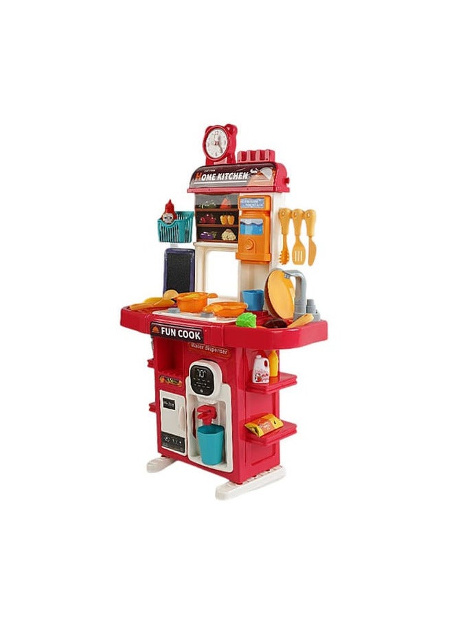 لعبة المطبخ الحديث للأطفال الشيف الصغير – 50 قطعة مقاساته (الطول 47 سم العرض 22 سم الارتفاع   77 سم ) - Image 2