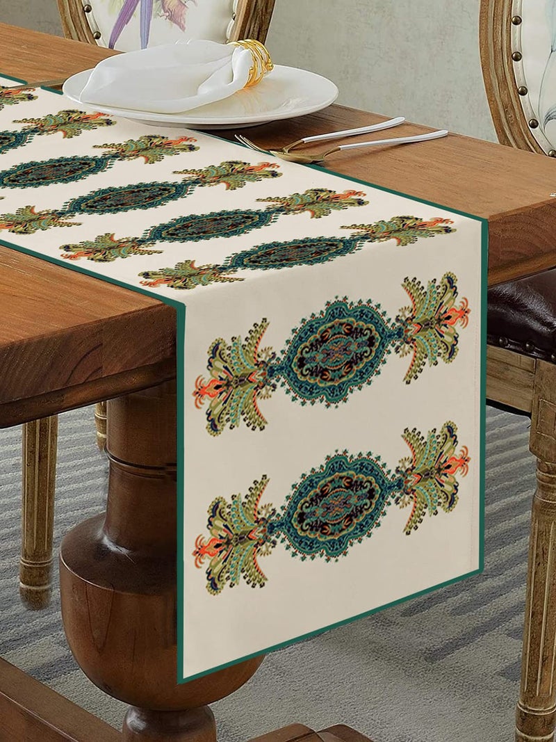 Homewards florid Table Runner Oil Water Repellant Size 325x180cm