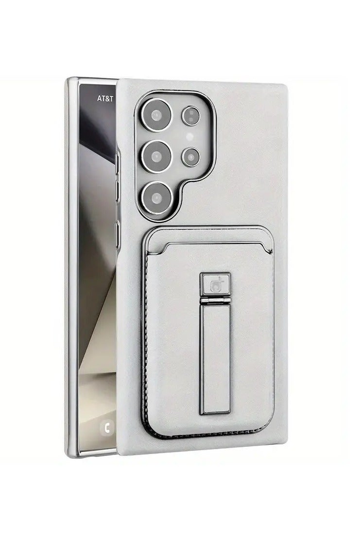 بلو فاير حافظة فاخرة مغناطيسية من الجلد الصناعي لهاتف سامسونج جالاكسي S25 ألترا - تصميم عمل كلاسيكي بفتحة بطاقة وحامل عرض | غطاء حماية شامل للرجال والنساء - Image 1