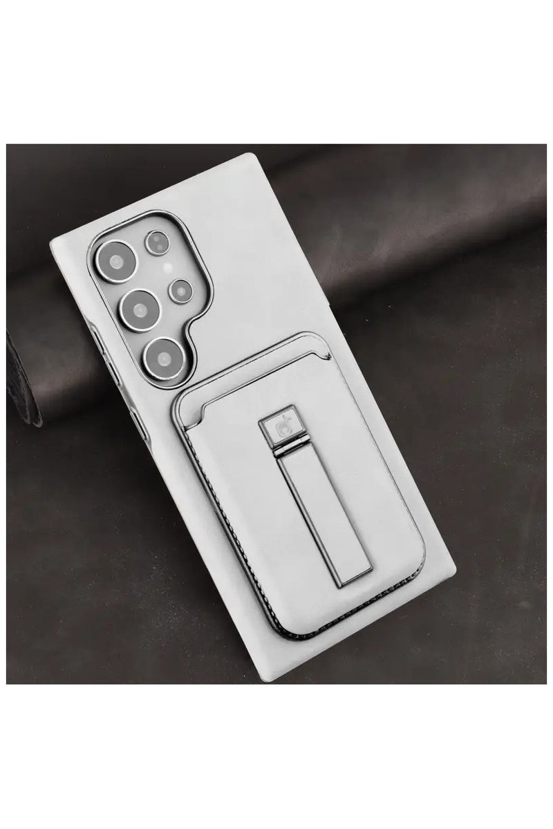 بلو فاير حافظة فاخرة مغناطيسية من الجلد الصناعي لهاتف سامسونج جالاكسي S25 ألترا - تصميم عمل كلاسيكي بفتحة بطاقة وحامل عرض | غطاء حماية شامل للرجال والنساء - Image 2