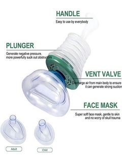Generic Choking Emergency Device Respiratory Training Trainer, Rescue Mask, CPR Device Rescue Device Training Products, Family Removal Device for Removing Blocked Objects Choking Emergency Aid Device Rescue  - Image 2