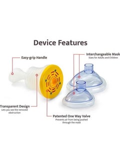 Generic Choking Emergency Device Respiratory Training Trainer, Rescue Mask, CPR Device Rescue Device Training Products, Family Removal Device for Removing Blocked Objects Choking Emergency Aid Device Rescue  - Image 4
