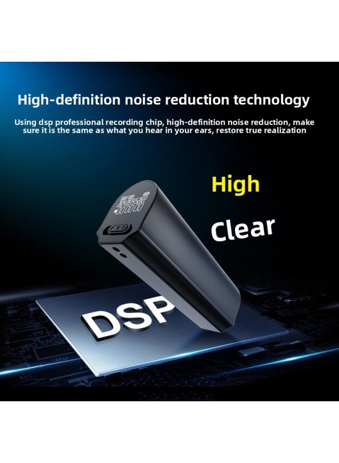 Products Ultra-long Recording Q73P With Screen HD Noise Reduction Recording Pen Strong Magnetic Adsorption Portable Voice Control Recording-Color:English Version-Capacity:4GB - Image 4