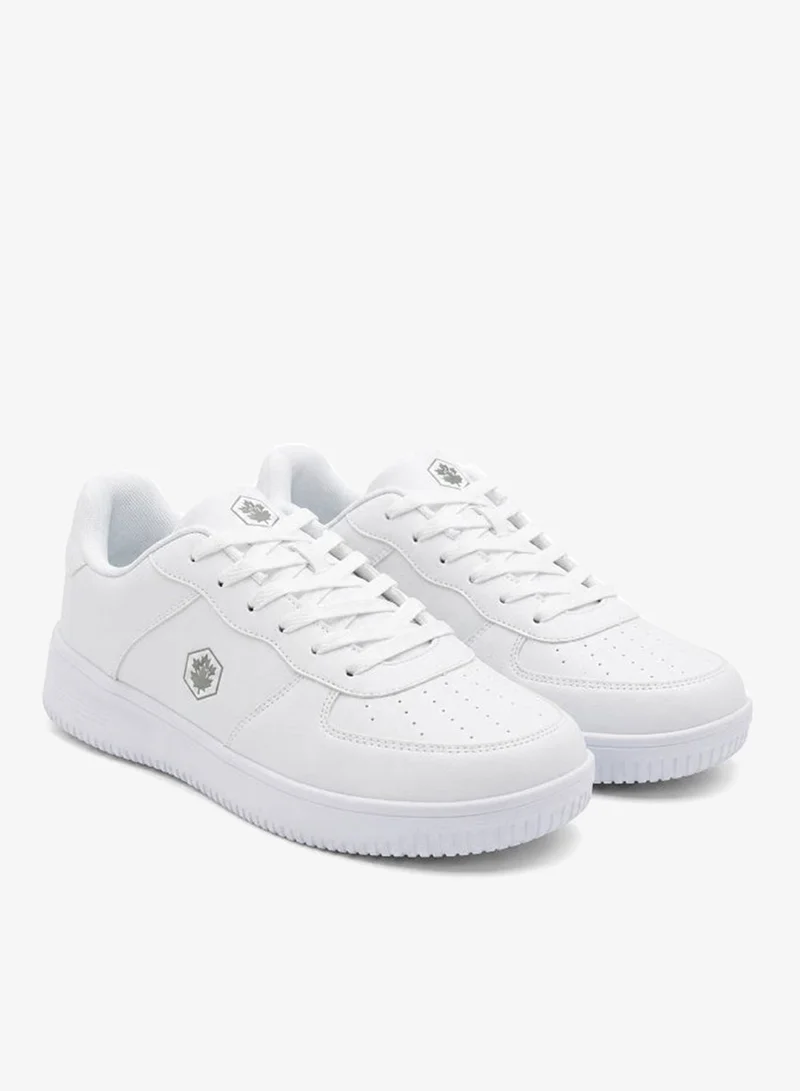 Lumberjack Lumberjack Men's White Casual Sneakers | Lightweight Lace-Up Walking Shoes | Comfortable Everyday Fashion Shoes | Durable Low-Top Lifestyle Sneakers